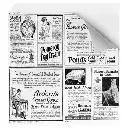 Papier ingraissable ouvert 2 côtés Fast Food "TIMES" 35 G/M2 16x16,5 cm Blanc Parch.ingraissable 500 unités