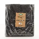 Paille en carton noir 150 pièces