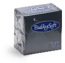 Serviettes BulkySoft® Napkins Noires 2 Plis 24x24 cm 2000PCS 32204