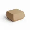 Hamburgerbox kraft 11.5x11.5x8cm – 100 stuks