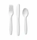 Couteaux blancs réutilisables PP 20x50pcs 
