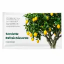 Serviette rafraîchissante rince-doigts F&G citron - 700 pcs