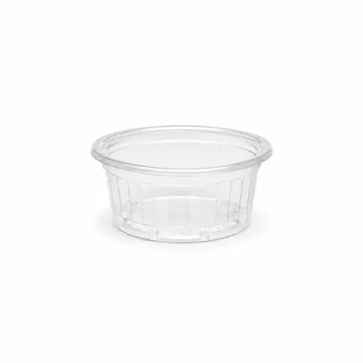 Pot à sauce strié transparent 3 cl Ø67 mm – 1000 pièces