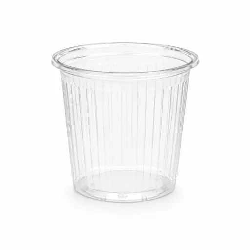 Pot à sauce strié transparent 10,5 cl Ø67 mm – 1000 pièces