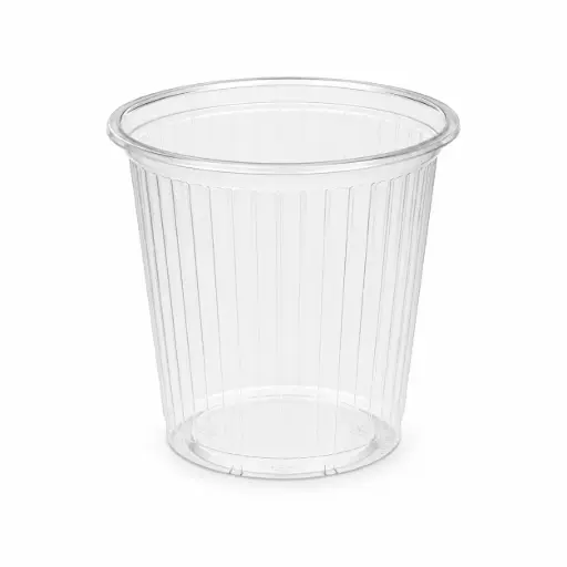 Pot à sauce strié transparent 12,5 cl Ø67 mm – 1000 pièces