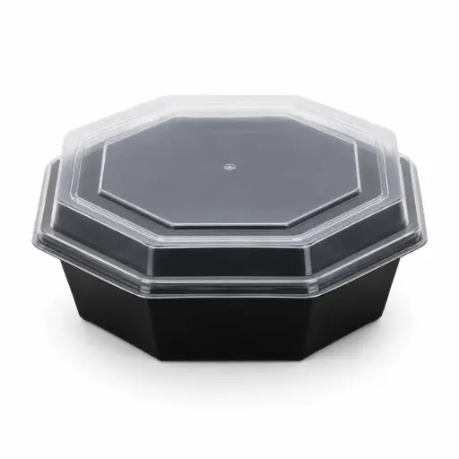 Octaview + couvercle blanche 23 cm – 200 pièces